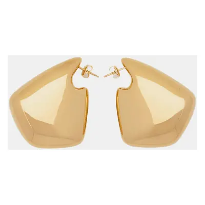 Bottega Veneta Golden Silver Big Fin Earrings