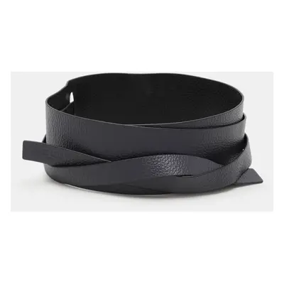 Kenzo Black/Navy Blue Leather Waist Belt