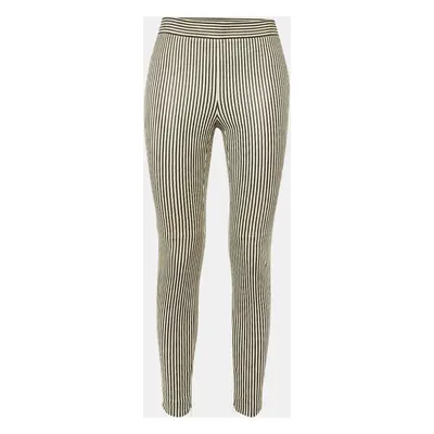 Chloe Monochrome Striped Leather Pants