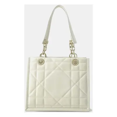 Christian Dior White Essential Archi Cannage Tote Bag