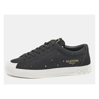 Valentino Black Canvas Cityplanet Sneakers Size