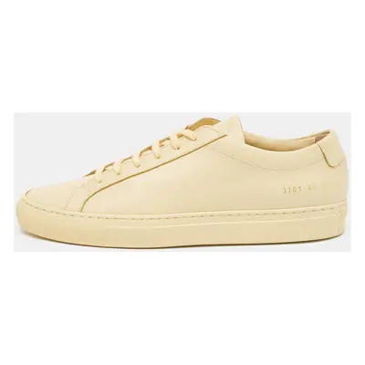 Common Projects Yellow Leather Achilles Sneakers Size