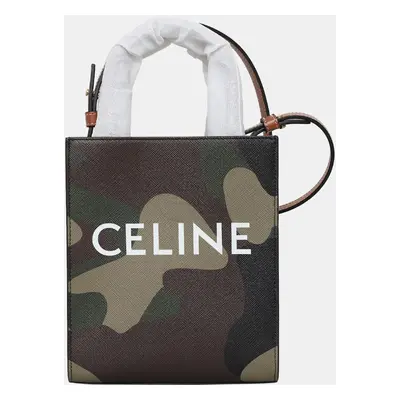 Celine Camouflage Mini Cabas Vertical Bag