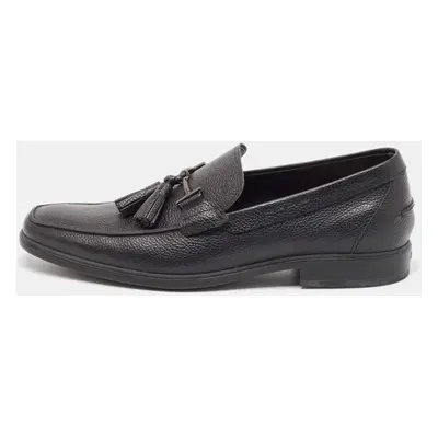 Tod's Black Leather Driver Loafers Size