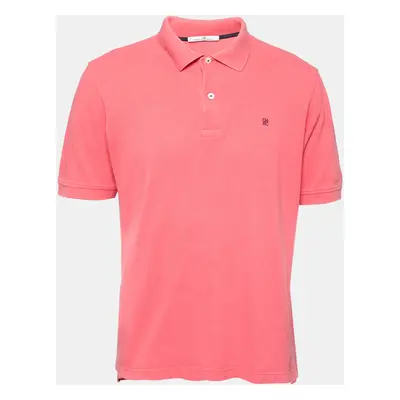 CH Carolina Herrera Pink Cotton Polo T-Shirts