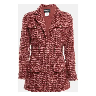 Chanel Pink Tweed Cara Delevingne Style Jacket