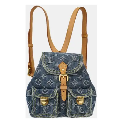 Louis Vuitton Blue Monogram Denim Sac A Dos Pm Backpack