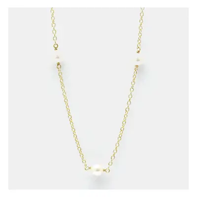 Tiffany & Co. 18K Yellow Gold and Pearl Elsa Peretti Necklace