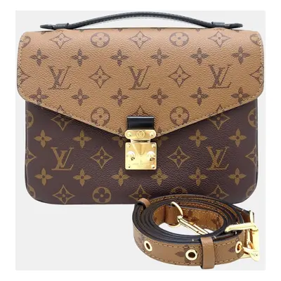 Louis Vuitton Brown Monogram Reverse Pochette Metis Mm Bag