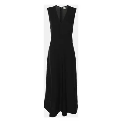 Toteme Black Lyocell Blend Sleeveless Long Dress