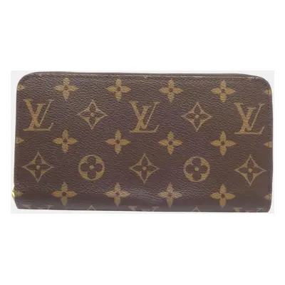 Louis Vuitton Brown Canvas Monogram Zippy Wallet