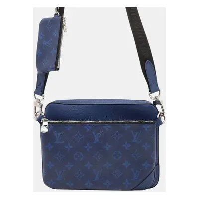 Louis Vuitton Cobalt Taigarama Monogram Trio Messenger bag