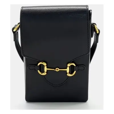 Gucci Black Leather Horsebit Mini Bag