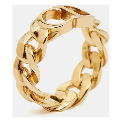 Dior Danseuse Etoile Gold Tone Ring Size