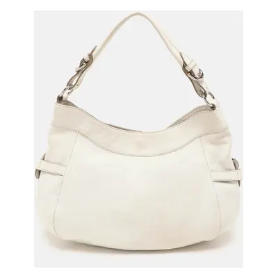 Furla White Leather Hobo