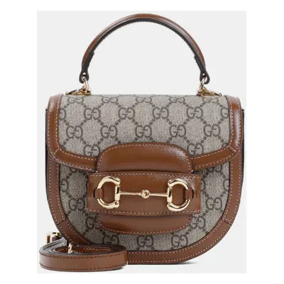 Gucci Brown Sugar Mini Horsebit Tote Bag