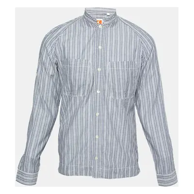 Boss Orange by Hugo Boss Multicolor Striped Cotton Long Sleeve Shirt