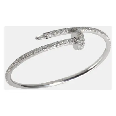 Cartier 18K White Gold and Diamond Juste Un Clou Bracelet