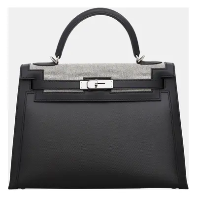 Hermes Toile H Berline/ Swift Kelly Sellier Bag