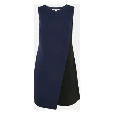 Diane Von Furstenberg Navy Blue/Black Jersey Livvy Shift Dress