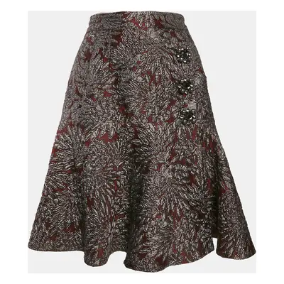 Dolce & Gabbana Metallic Jacquard Flared Mini Skirt