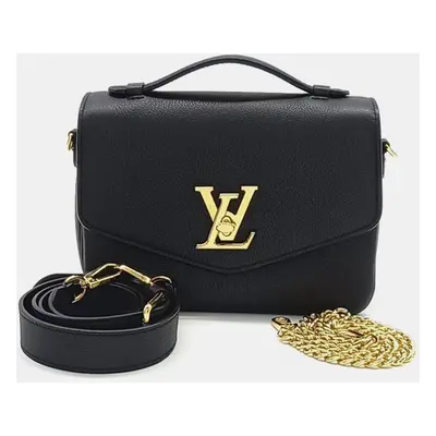 Louis Vuitton Black Leather Lock Me Oxford Bag