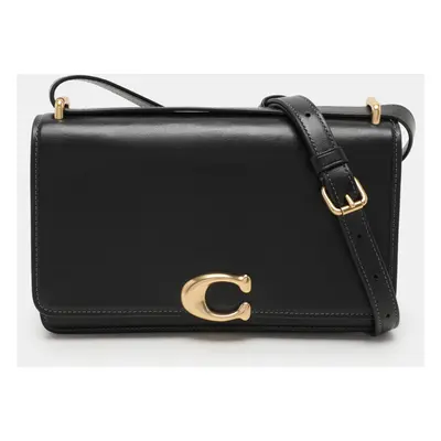 Coach Black Leather Bandit Flap Bag