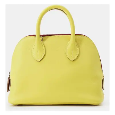 Hermes Bicolor Lime/Rouge H Evercolor Bolide1923 Bag Size Mini