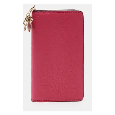 Dior Magenta Leather iPhone Folio Case