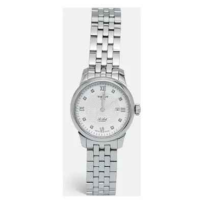 Tissot Silver Diamond Stainless Steel Le Locle T006.207.11.036.00 Women's Wristwatch