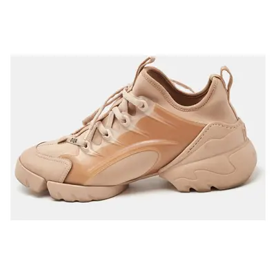 Dior Beige Neoprene and Rubber D-Connect Sneakers Size