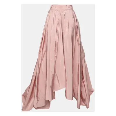 Max Mara Pink Silk Blend Maxi Skirt