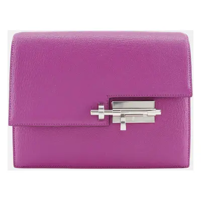 Hermes Pink Leather Chevre Velours Clutch Bag