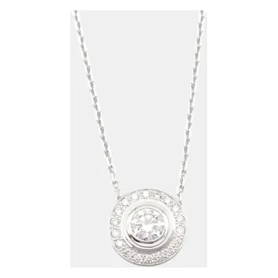 Cartier 18K White Gold and Diamond D'amour Pendant Necklace