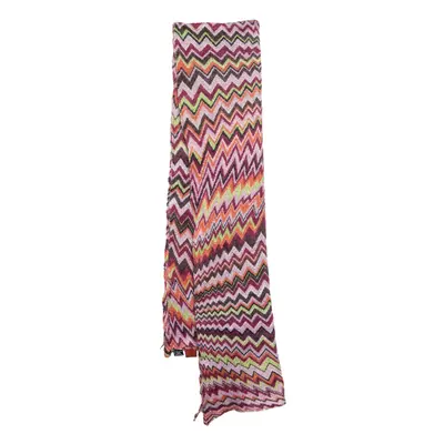 Missoni Foulard Multicolor Chevron Patterned Knit Scarf