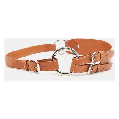 Ralph Lauren Brown Leather Buckle Waist Belt