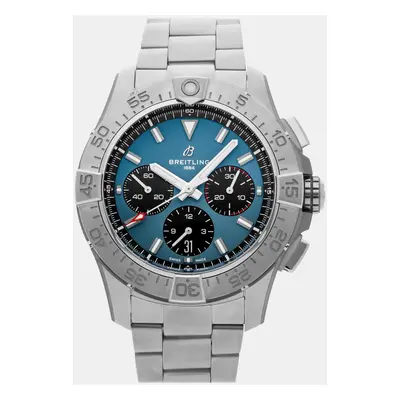 Breitling Blue Stainless Steel Avenger AB0147101C1A1 Automatic Men's Wristwatch mm