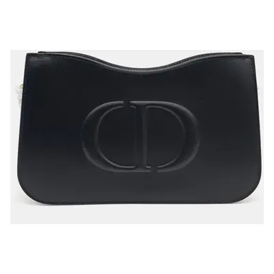 Dior Black Leather CD Mini Hobo Bag