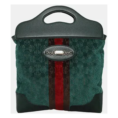 Gucci Velvet Horsebit Shopper Bag