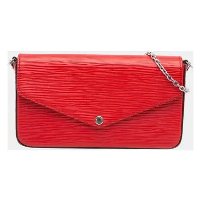 Louis Vuitton Red Epi Pochette Felicie