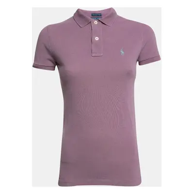 Ralph Lauren Lilac Cotton Pique Skinny Fit Polo T-Shirt