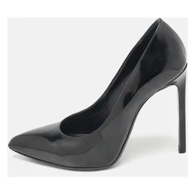 Saint Laurent Black Patent Leather Anja Pumps Size