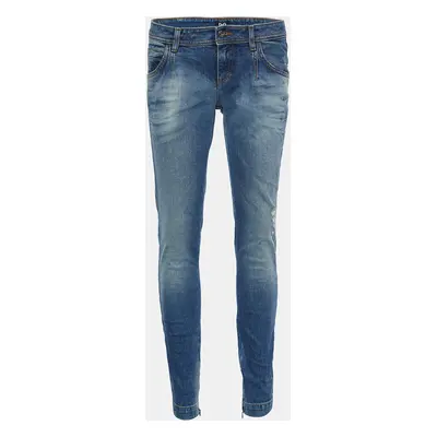 D&G Indigo Distressed Denim Pretty Skinny Jeans