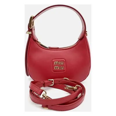 Miu Miu Logo Hobo Bag