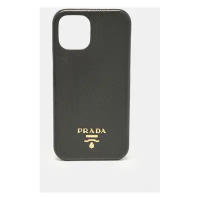 Prada Black Saffiano Leather iPhone Case