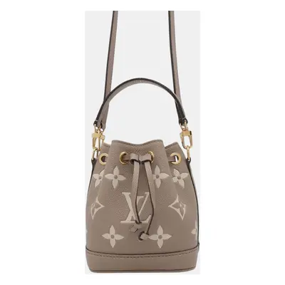 Louis Vuitton Bicolor Monogram Empreinte Nano Noe Shoulder Bag