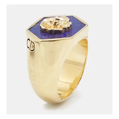 Dior Rose Ceramic Gold Tone Ring