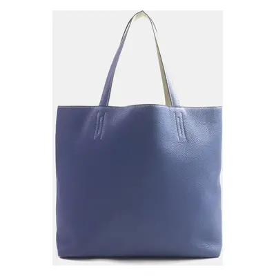 Hermes Blue Leather Doble Sense Leather Tote Bag