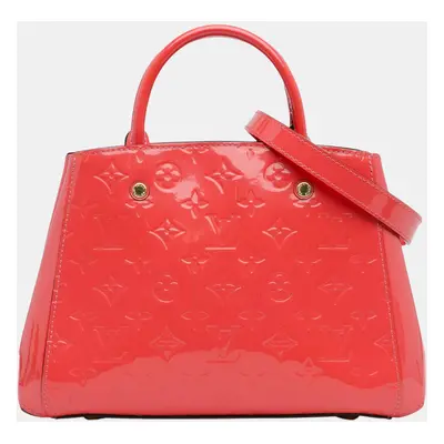 Louis Vuitton Orange Monogram Vernis Montaigne BB