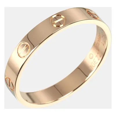 Cartier 18K Rose Gold Love Band Ring EU